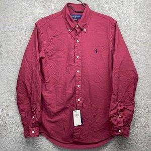 NWT Ralph Lauren Mens’ classic red button up size small